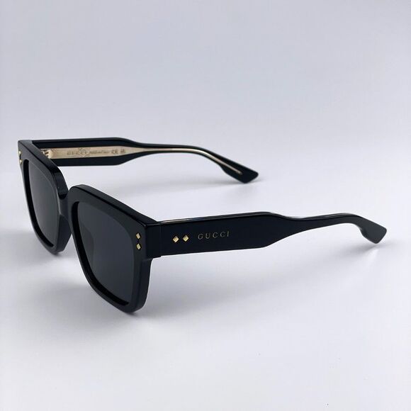 Gucci GG1084S 001 Sunglasses Black Grey Square Unisex main image 6